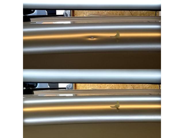 ダイハツ タントのルーフパネルの凹みのデントリペア