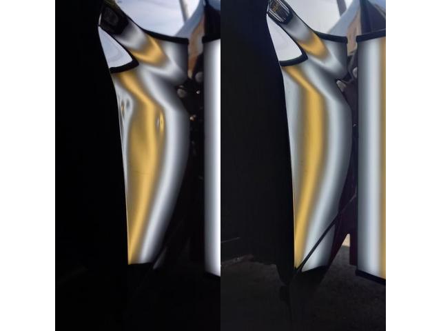 スズキ ジムニーの運転席ドアの凹みのデントリペア