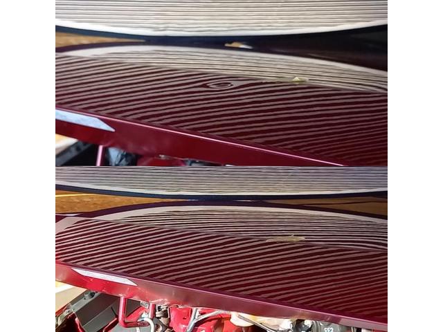 トヨタ RAV4のボンネット(アルミパネル)のデントリペア