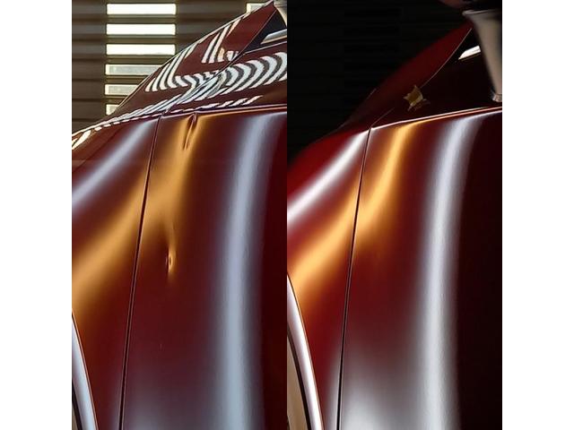 マツダ CX-8のフロントドアのへこみのデントリペア