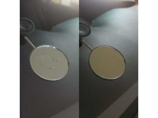 トヨタ ヴェルファイアのフロントガラスのウィンドリペアとルーフ、フロントフェンダー、スライトドア7箇所のへこみのデントリペア