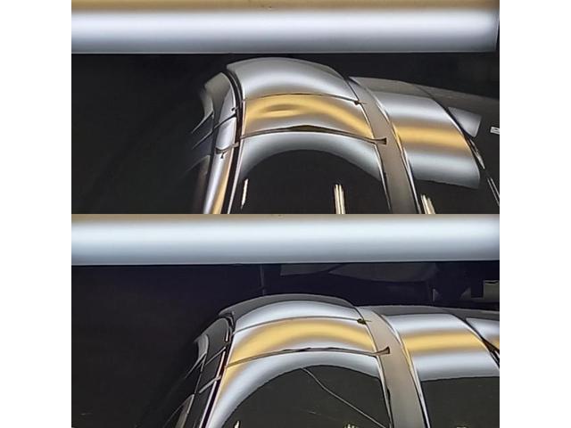 トヨタ アクアのルーフサイドピラーのへこみのデントリペア