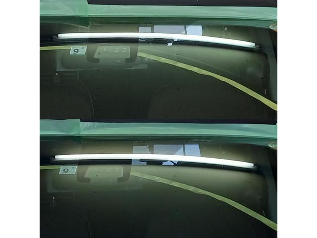 トヨタ シエンタのフロントガラスに付いたワイパー傷の傷取り研磨