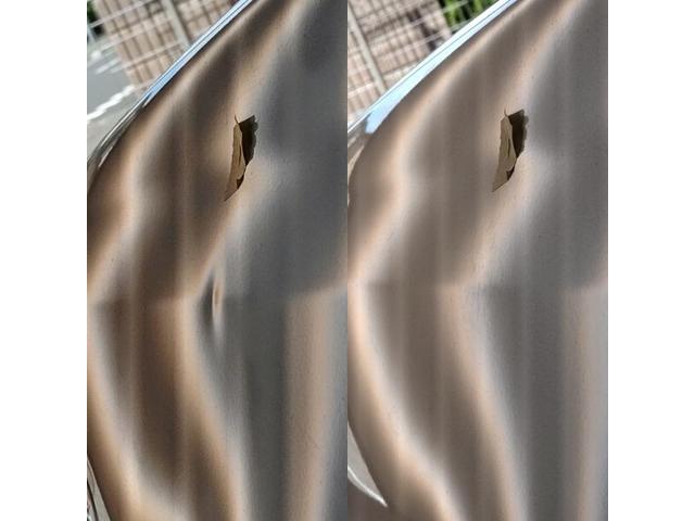 トヨタ カリーナGTのフロントフェンダーのへこみのデントリペア