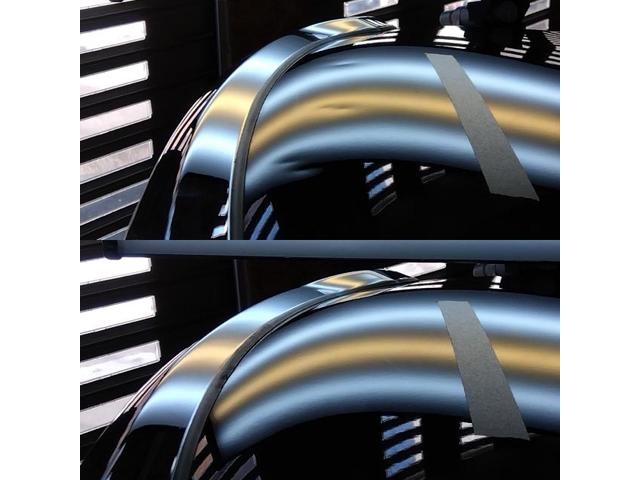 TOYOTA HILUXのボンネット6箇所のえくぼのへこみのデントリペア