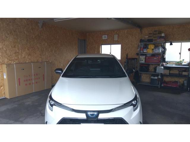 TOYOTA COROLLAのフロントドアのへこみのデントリペア