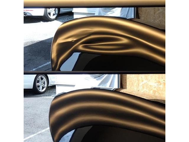 HONDA GRACEのフードの大きなへこみと出っ張りのデントリペア