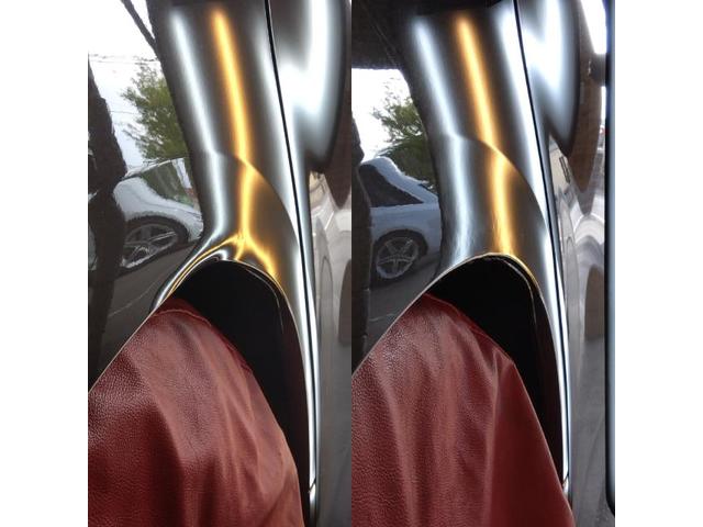 TOYOTA VELLFIREのクォーターパネルの大きなへこみをデントリペア