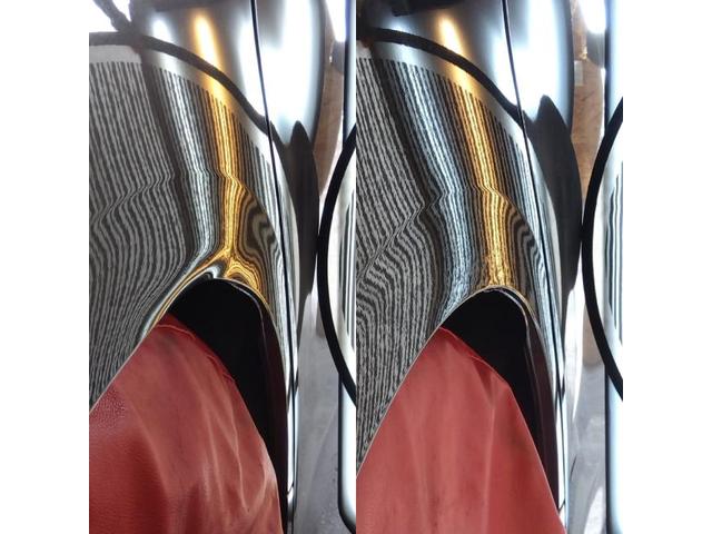 TOYOTA VELLFIREのクォーターパネルの大きなへこみをデントリペア