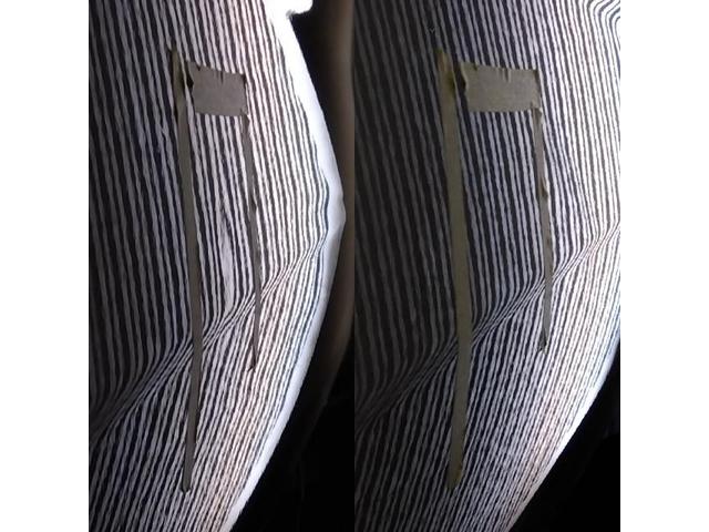 TOYOTA RIZEのフロントドアのドアパンチのようなへこみをデントリペア