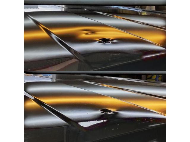 トヨタ ヴェルファイアハイブリッドのルーフパネルのへこみのデントリペア