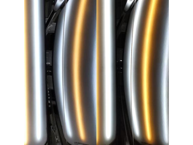 トヨタ ハイエースのサイドパネルのへこみのデントリペア