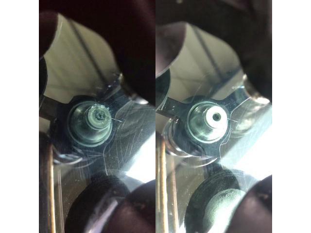 マツダ CX-8の飛び石が当たってひび割れしたフロントガラスのウィンドリペア