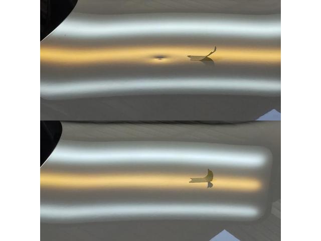 トヨタ クラウンアスリートのトランクドアのへこみのデントリペア