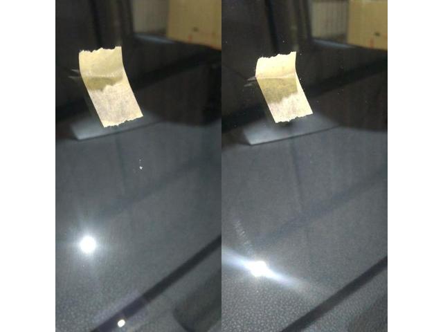 スバル ジャスティーのフロントガラスのウィンドリペア