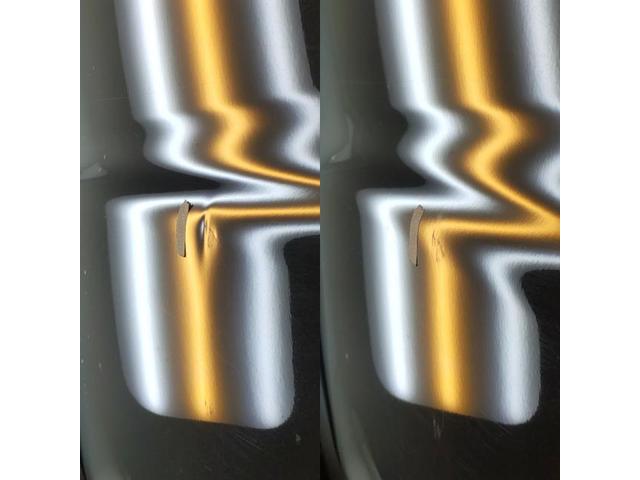 スズキ ハスラーの両側フロントドアのドアパンチのへこみ3箇所のデントリペア