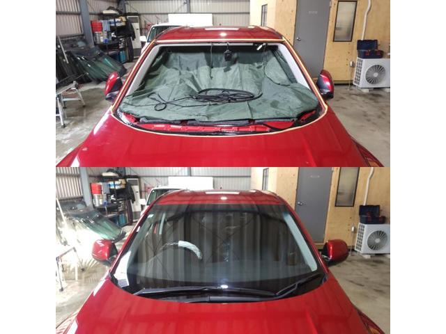 ホンダ ヴェゼルのフロントガラス交換