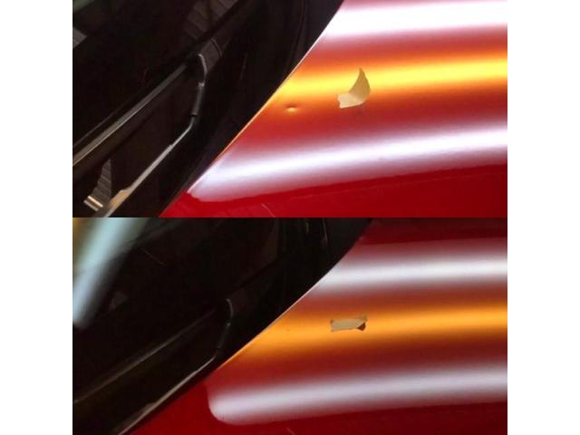 マツダ CX-5のボンネットのへこみのデントリペア