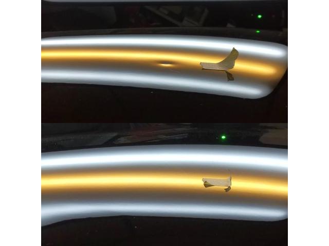 トヨタ シエンタのボンネットのへこみのデントリペア