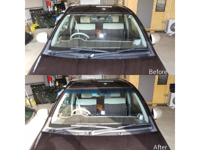 トヨタ パッソのフロントガラス交換