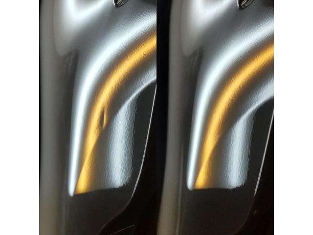 トヨタ ハリアーのボンネットとリアドアのへこみのデントリペア