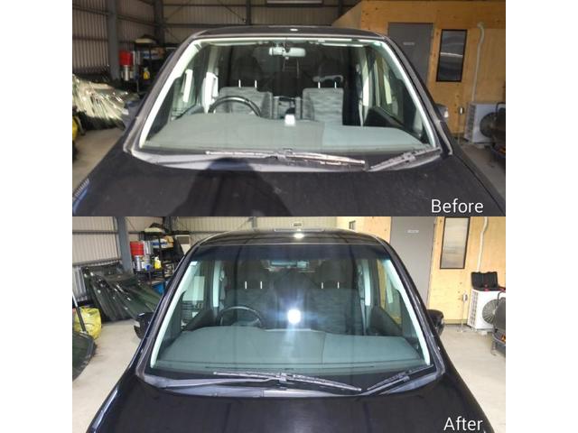 ホンダ ステップワゴンのフロントガラス交換