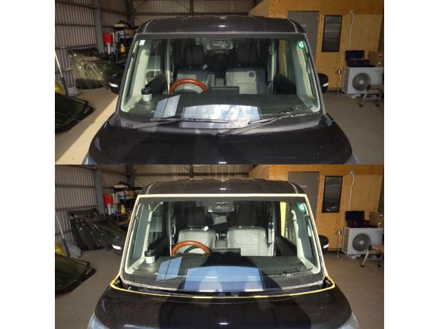 スズキ スペーシアカスタムのフロントガラス交換