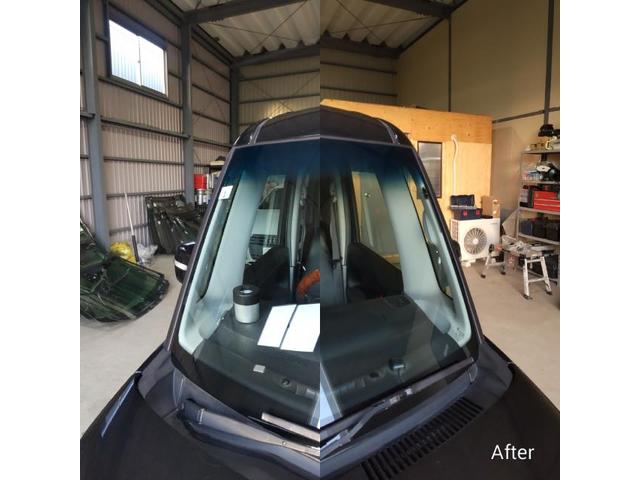 スズキ スペーシアカスタムのフロントガラス交換