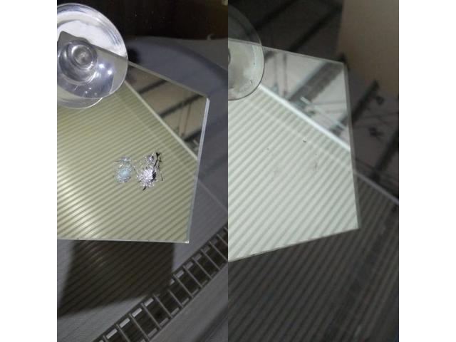 日産 キューブのフロントガラスのウィンドリペア