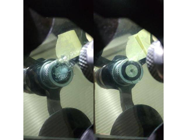 日産 キューブのフロントガラスのウィンドリペア