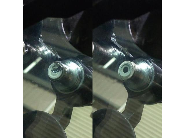 日産 キューブのフロントガラスのウィンドリペア