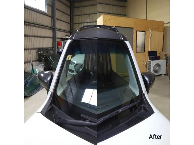 スズキ ハスラーのフロントガラス交換