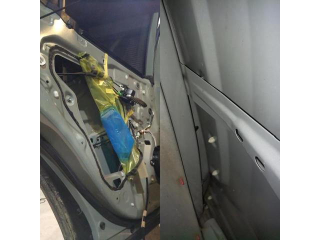 トヨタ RAV4のリアドアのへこみのデントリペア