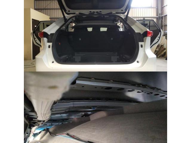 トヨタ ハリアーのルーフのへこみのデントリペア