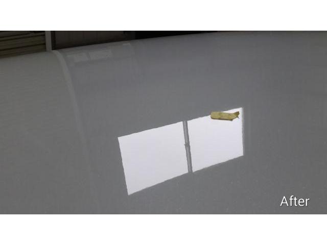 トヨタ ハリアーのルーフのへこみのデントリペア