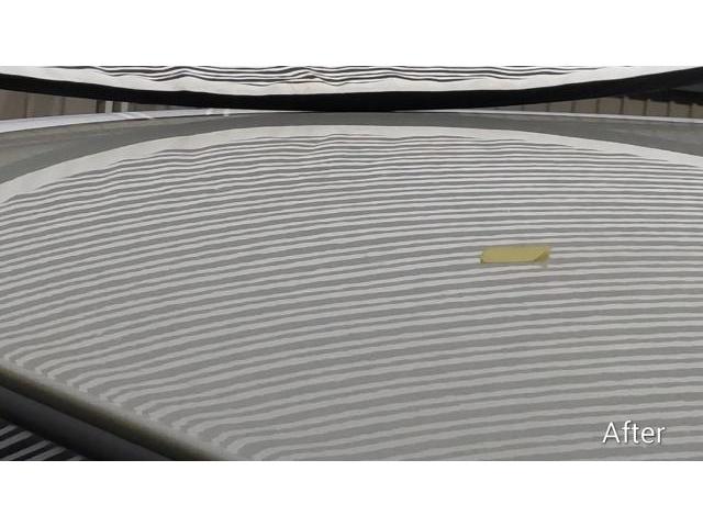 トヨタ ハリアーのルーフにできたえくぼのへこみのデントリペア