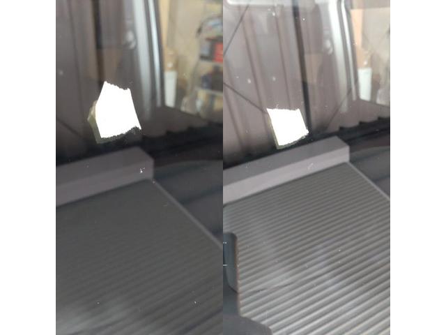 トヨタ ルーミーのウィンドリペア(表目の欠けのみの補修)