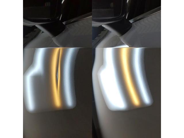 Audi A3のフロントドアのドアパンチのへこみのデントリペア