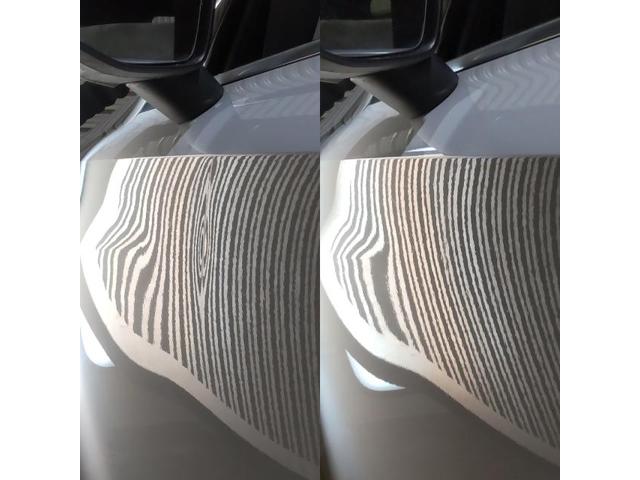 Audi A3のフロントドアのドアパンチのへこみのデントリペア