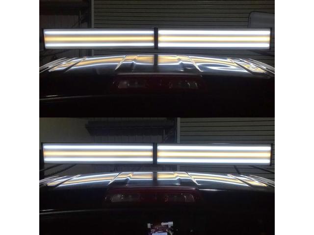 トヨタ タンドラのルーフの複数箇所のへこみのデントリペア