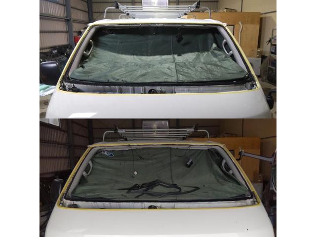 トヨタ ハイエースのフロントガラス交換