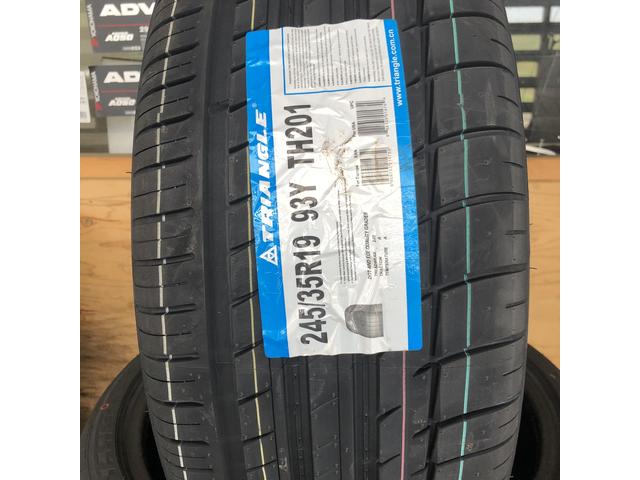 19インチ トヨタ　マークX　 持ち込みタイヤ交換 245/35R19 トライアングル　茨城県石岡市 車好オート　引っ張りタイヤ　茨城持ち込み交換歓迎店