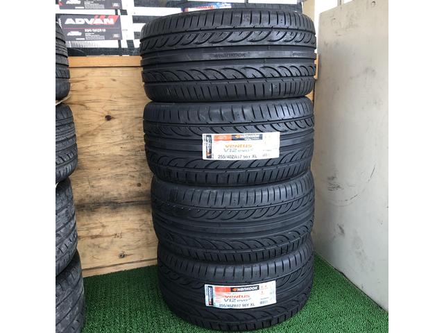 茨城持ち込み交換歓迎店　17インチ ニッサン スカイラインGT-R 持ち込みタイヤ交換 255/40R17 ハンコック　VENTUS　V12evo　茨城県石岡市 車好オート