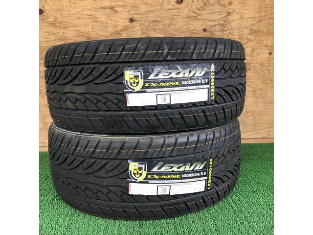 茨城持ち込み交換歓迎店 　２４インチ　　 持ち込みタイヤ交換 LEXANI LX-NINE 　245/30R24 茨城県石岡市 車好オート 石岡市タイヤ交換