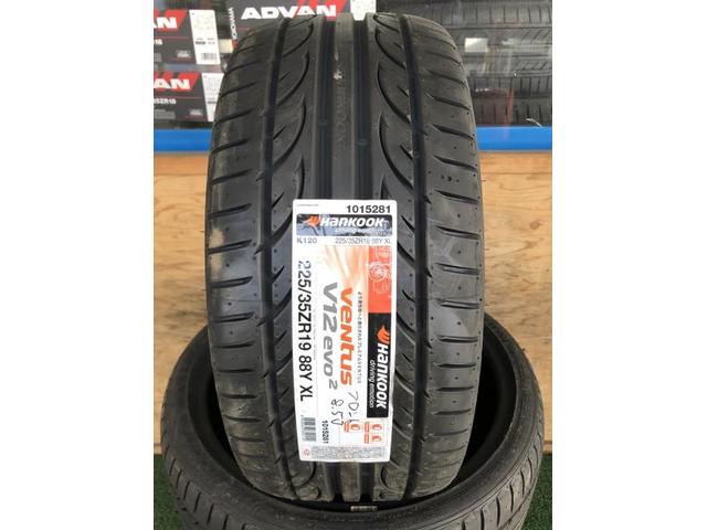 ハンコック　Ventus V12evo　225/35R19 19インチ持ち込みタイヤ交換 車好オート 石岡市タイヤ交換　茨城持ち込みタイヤ交換歓迎店 オートウェイサテライトショップ茨城