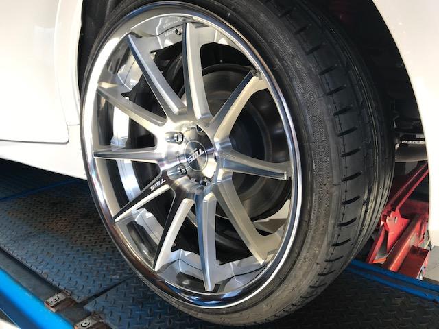 レクサス　ＧＲＬ１０　ＧＳ３５０　タイヤ交換　空気圧センサー移植　フェンダー加工　広島市　安佐北区　三入　可部　４輪アライメント　アライメント調整　ハンター　ダウンサス取付け　車高調取付け　１Ｇ締め　リジカラ取付け　タイヤ持込み交換