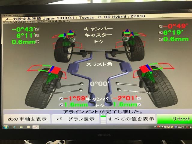 トヨタ ZYX11 C-HR ブリッツ ZZーR 車高調取付け トヨタ ZYX11 C-HR ブリッツ ZZーR 車高調取付け