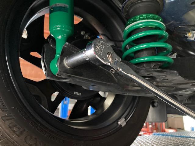 JF3 N-BOX 車高調取付け ブッシュIG締め直し 4輪 JF3 N-BOX 車高調取付け ブッシュIG締め直し 4輪