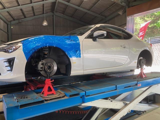 ZN6 86 車高調取付け ブッシュ1G締め直し 4輪 ZN6 86 車高調取付け ブッシュ1G締め直し 4輪