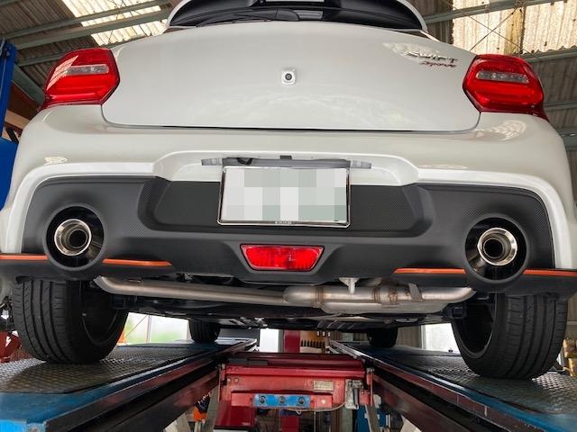 ZC33S スイフトスポーツ マフラー交換 フロントパイプ交換